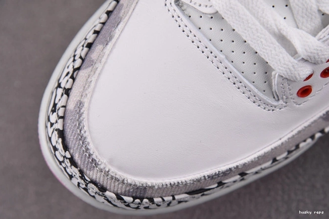 Rep Husky Jordan 3 Retro HM6993-100 Wings 0809